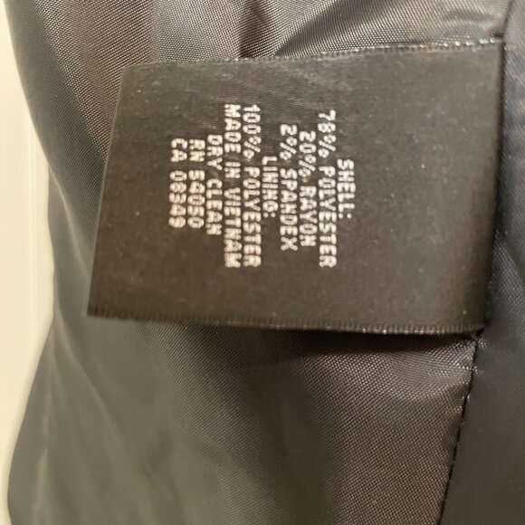 Beautiful Kasper black suit with jacket and pants, fully lined, size 12 - Picture 8 of 16